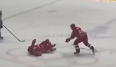 VIDEO | Hall vakatas: Lukašenka niideti jäähokimängus jalust maha