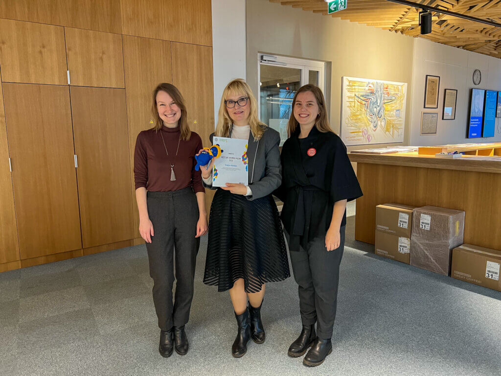 Evelyn Kaldoja pälvis “Kestliku arengu pasuna” auhinna