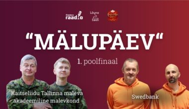 Kes kindlustab koha “Mälupäeva” finaalis? Vastamisi lähevad mälumängu medalistid ja malevlased