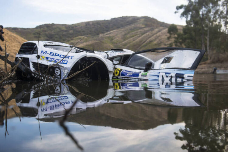 Ott Tanaku auto peale õnnetust, Foto: Jaanus Ree / Red Bull Content Pool