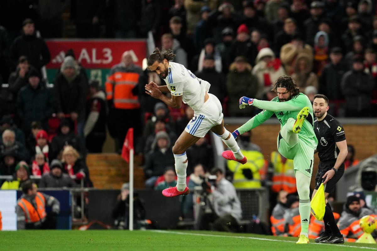 Tabeli teise poole kuuluv Leeds lõpetas Anfieldil Liverpooli võiduseeria