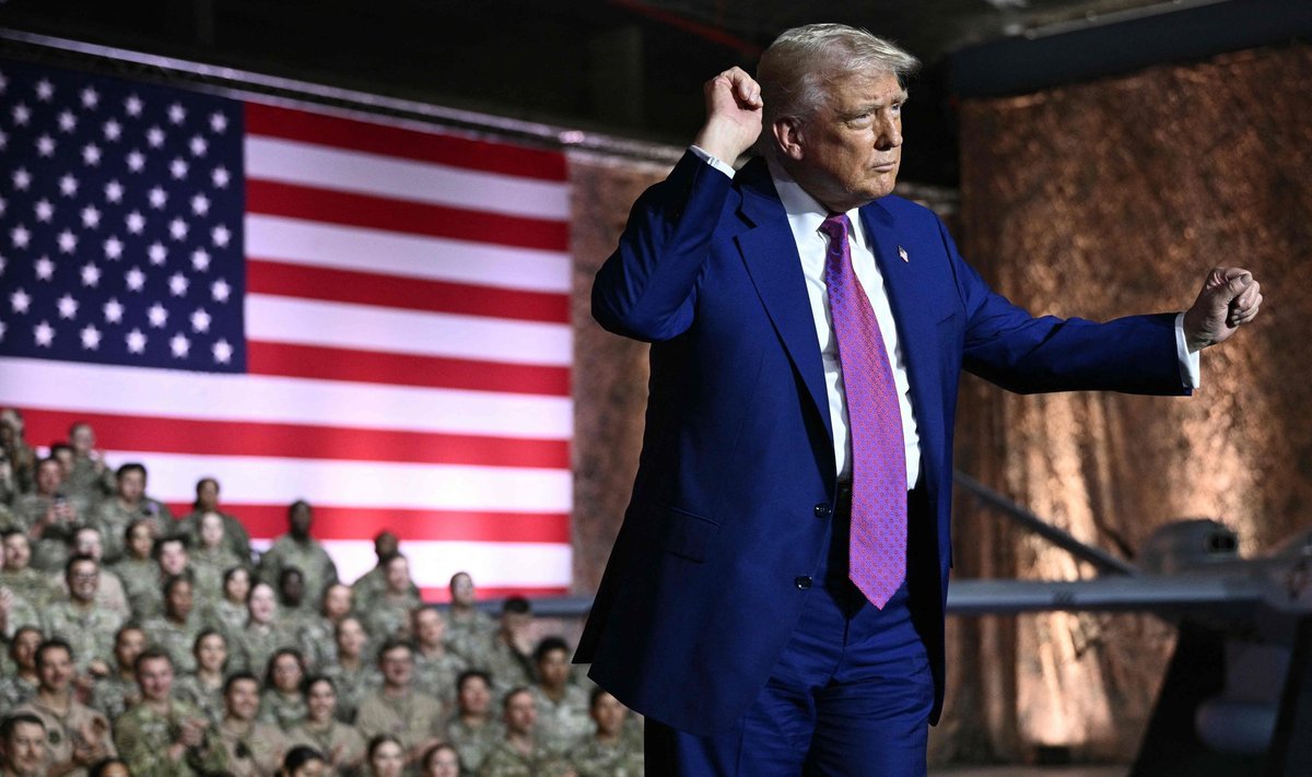 „Vajaduse korral ei kõhkle ma kunagi jõudu kasutamast,“ lubas Trump Lähis-Idas teenivatele sõduritele mais peetud kõnes.