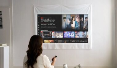 Uus tehisaruga miniprojektor ajab pildi sirgeks kasvõi kortsus linal