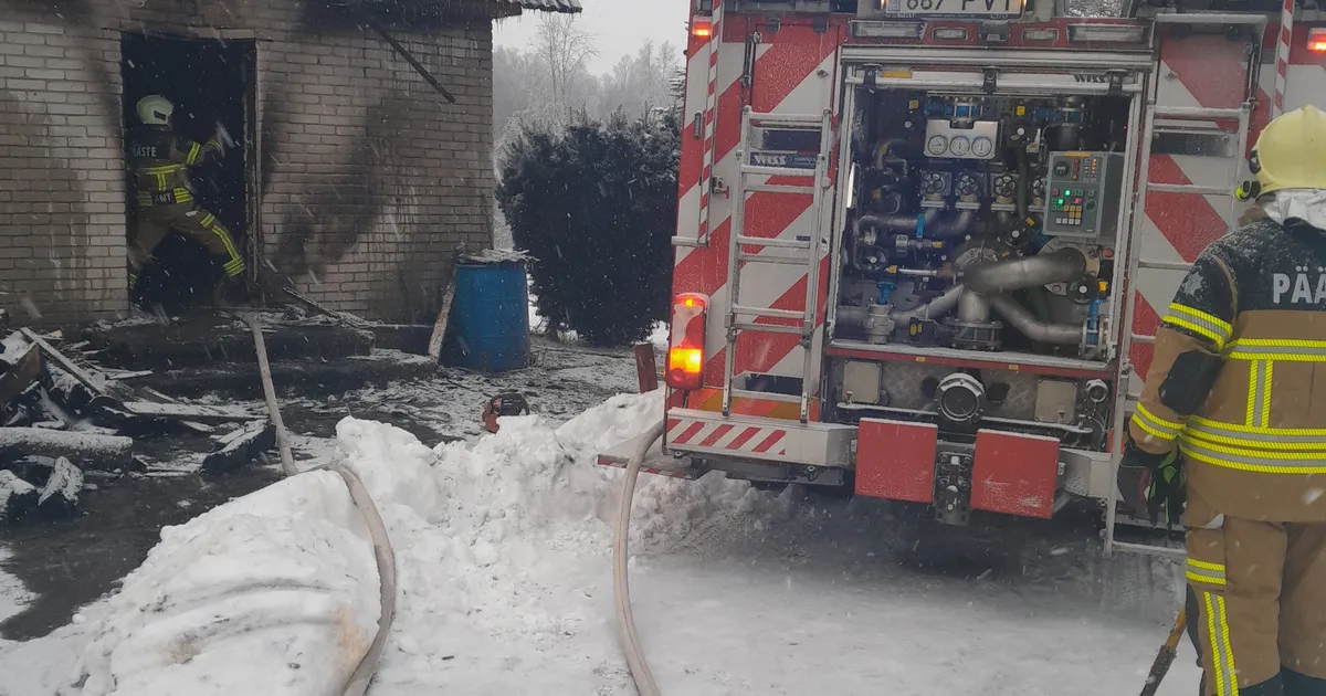 Põlenud elumaja süttis uuesti