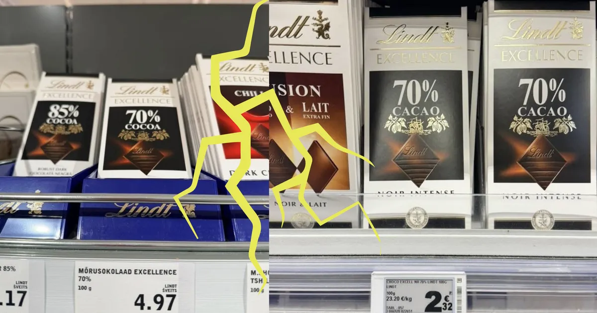 sama šokolaad maksab Eestis kaks korda rohkem kui Pariisis