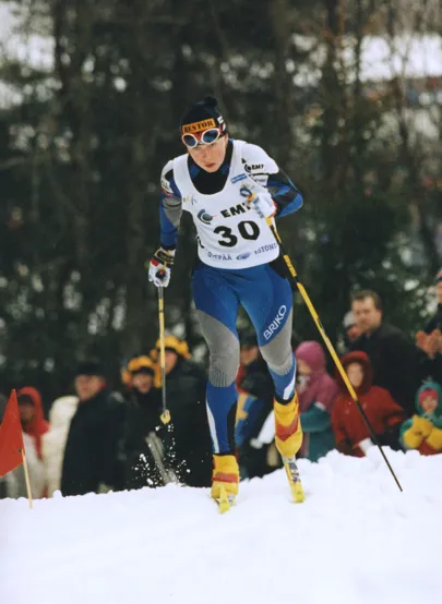 Kristina Šmigun 1999. aasta Otepää MK-etapil.