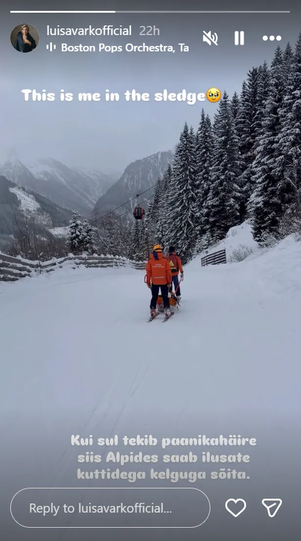 Riigikogu liige Luisa Rõivas sai Alpides kerge paanikahoo.