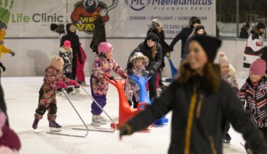 GALERII ⟩ Uisudisko tõi Rakvere uisuväljakul elevust nii väikestele kui suurtele