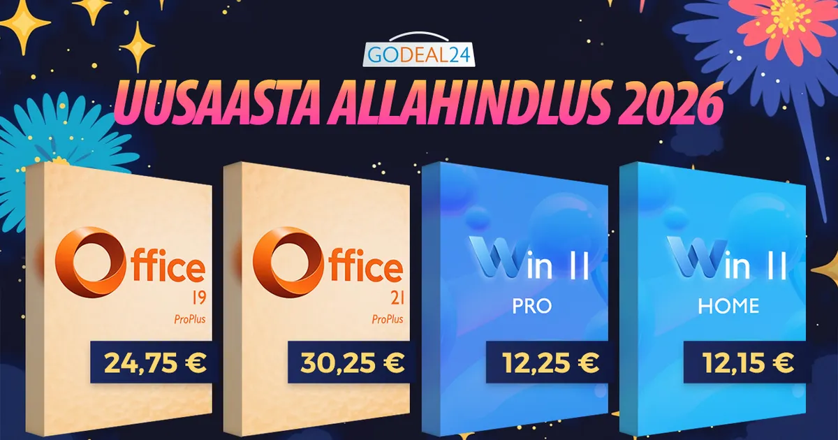 Haara eluaegne Windows 11 ja MS Office 2021 alates 12.25€ kohe!