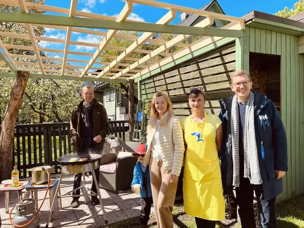 Ühispilt Heiki Kranichist ja Kristen Michalist.