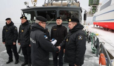 Mereväe patrull-laev EML Valve sai uue komandöri