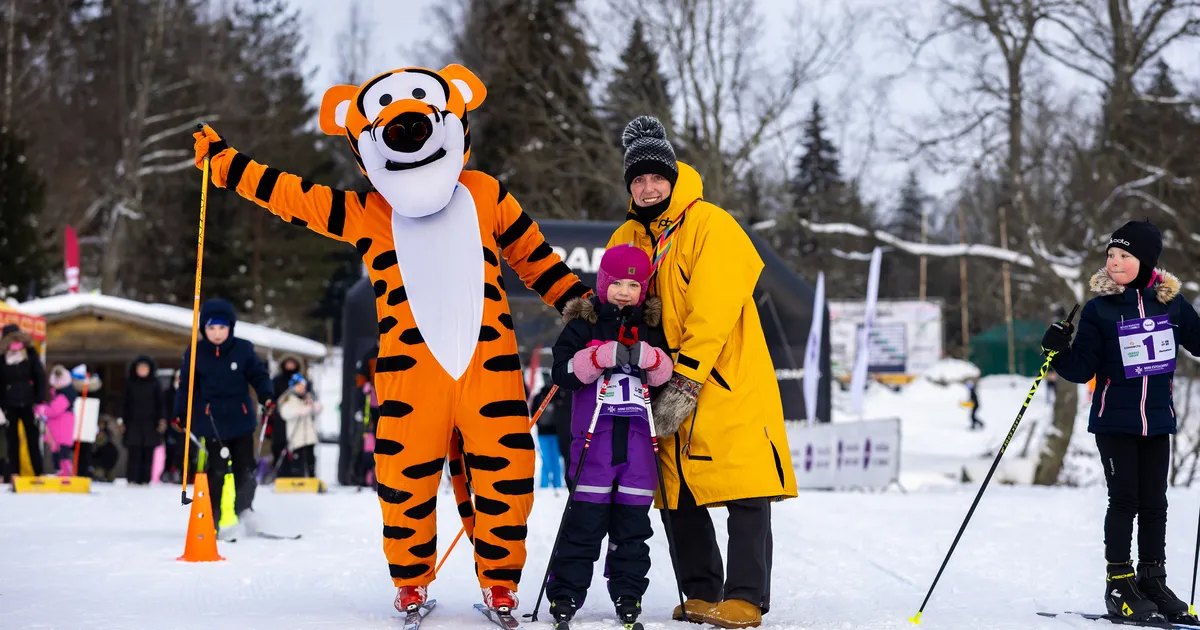 Galerii: sportlik tiiger õpetas lapsi suusatama - Virumaa Teataja