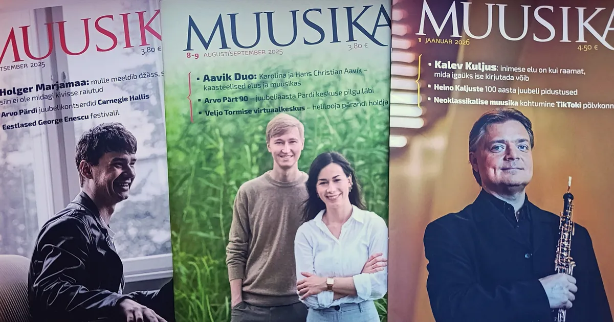 Ajakirja Muusika kuulutas välja tänavused autoripreemia laureaadid