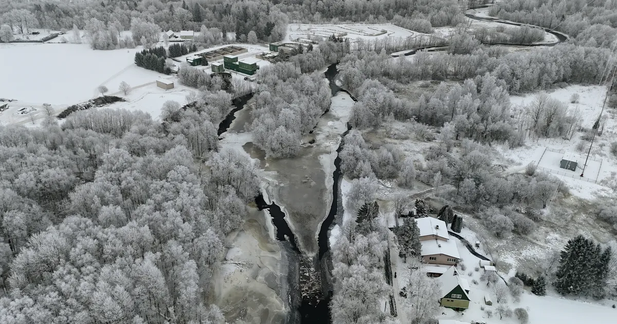 GALERII ⟩ Üle kallaste tõusnud Põltsamaa jõgi hakkas jää raginal taanduma, kuid oht pole möödas