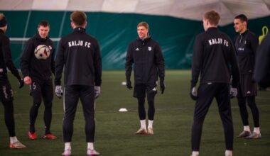 Kaljus testimisel olev Eesti mängija lõi esimeses kontrollmängus värava