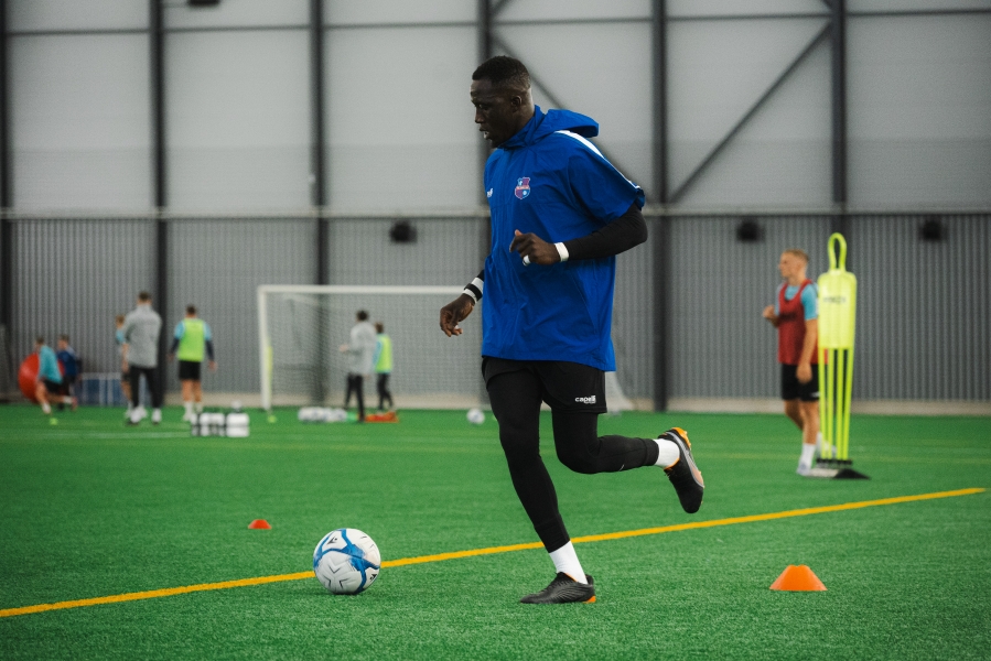 Ebrima Jarju jätkab Paide mängijana. Foto: Liisi Troska / jalgpall.ee