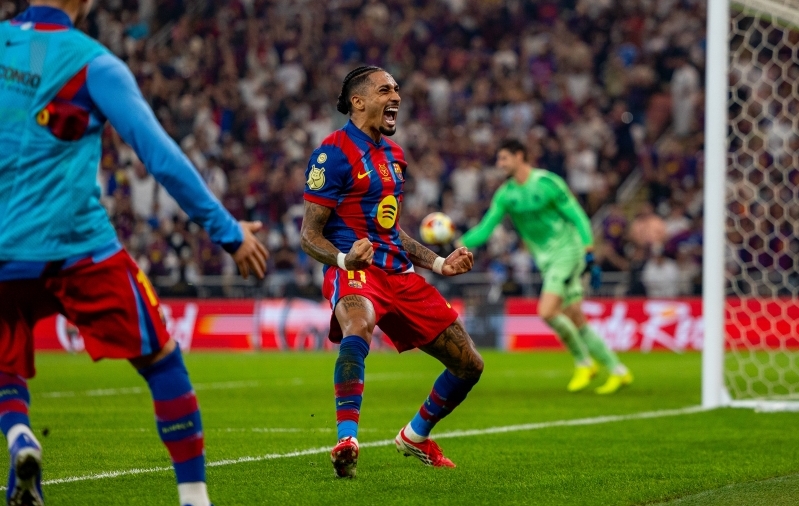 Sajandi poolajalõpuga  El Clasico  kaldus Raphinha löögist Barcelona kasuks