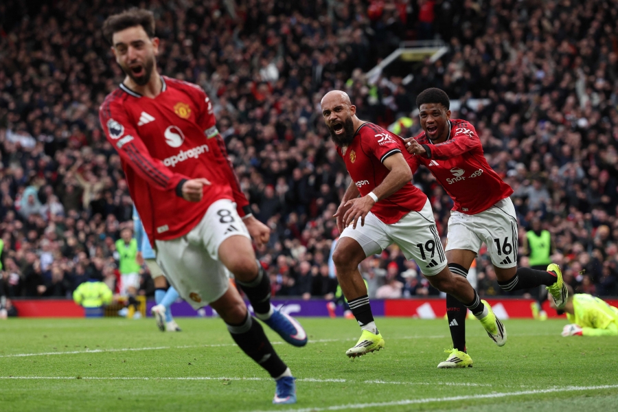 Manchester United lustis linnarivaali kulul. Foto: Scanpix / Darren Staples / AFP