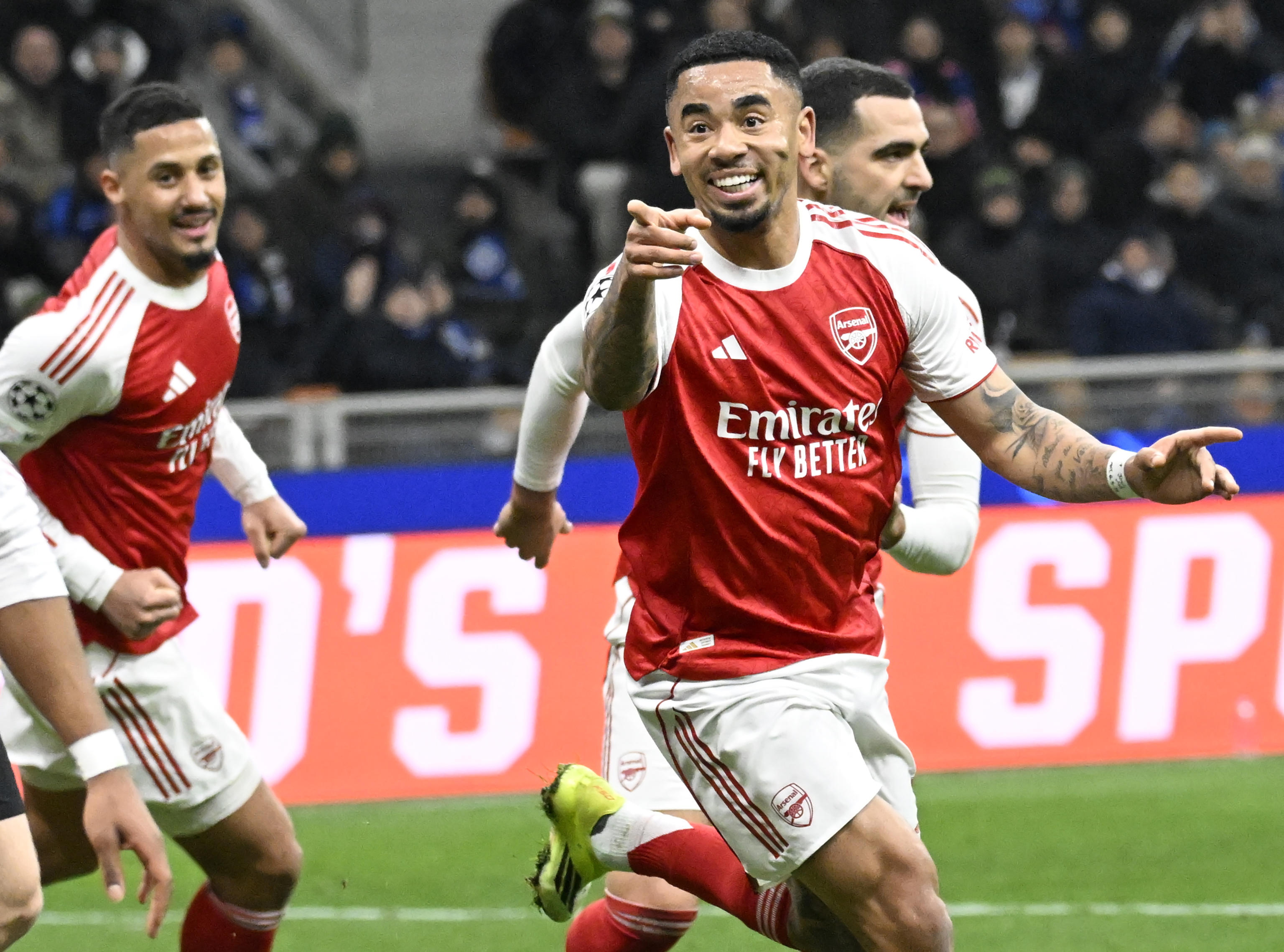 Arsenali ründaja Gabriel Jesus säras kahe tabamusega. Foto: Scanpix / Daniel Dal Zennaro / EPA