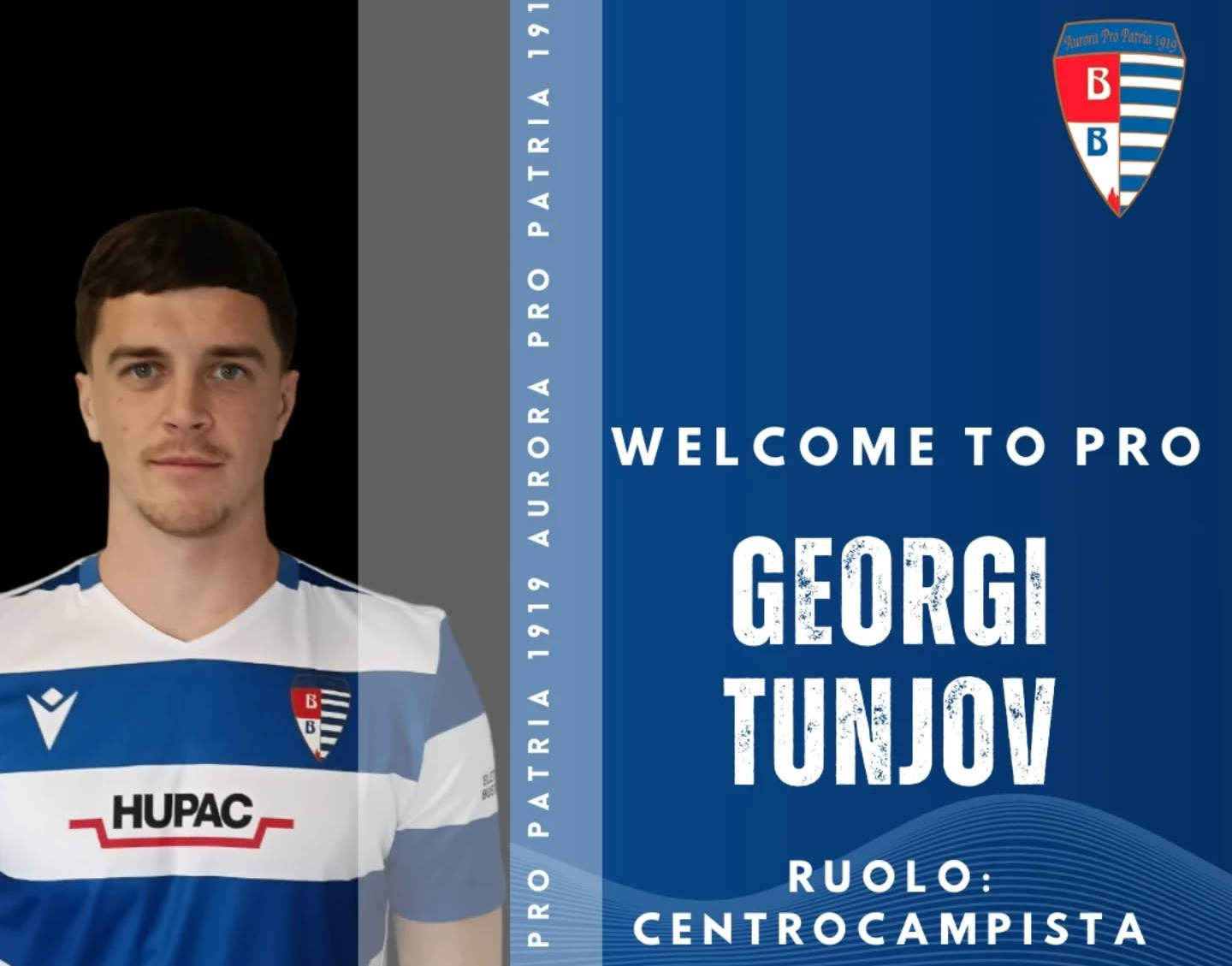 Alles oktoobris klubi vahetanud Georgi Tunjov leidis juba Itaaliast järgmise tööandja. Foto: Pro Patria / Facebook