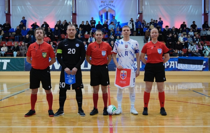 Eesti saalikoondis päästis lendava väravavahiga mängides Norra vastu viigi