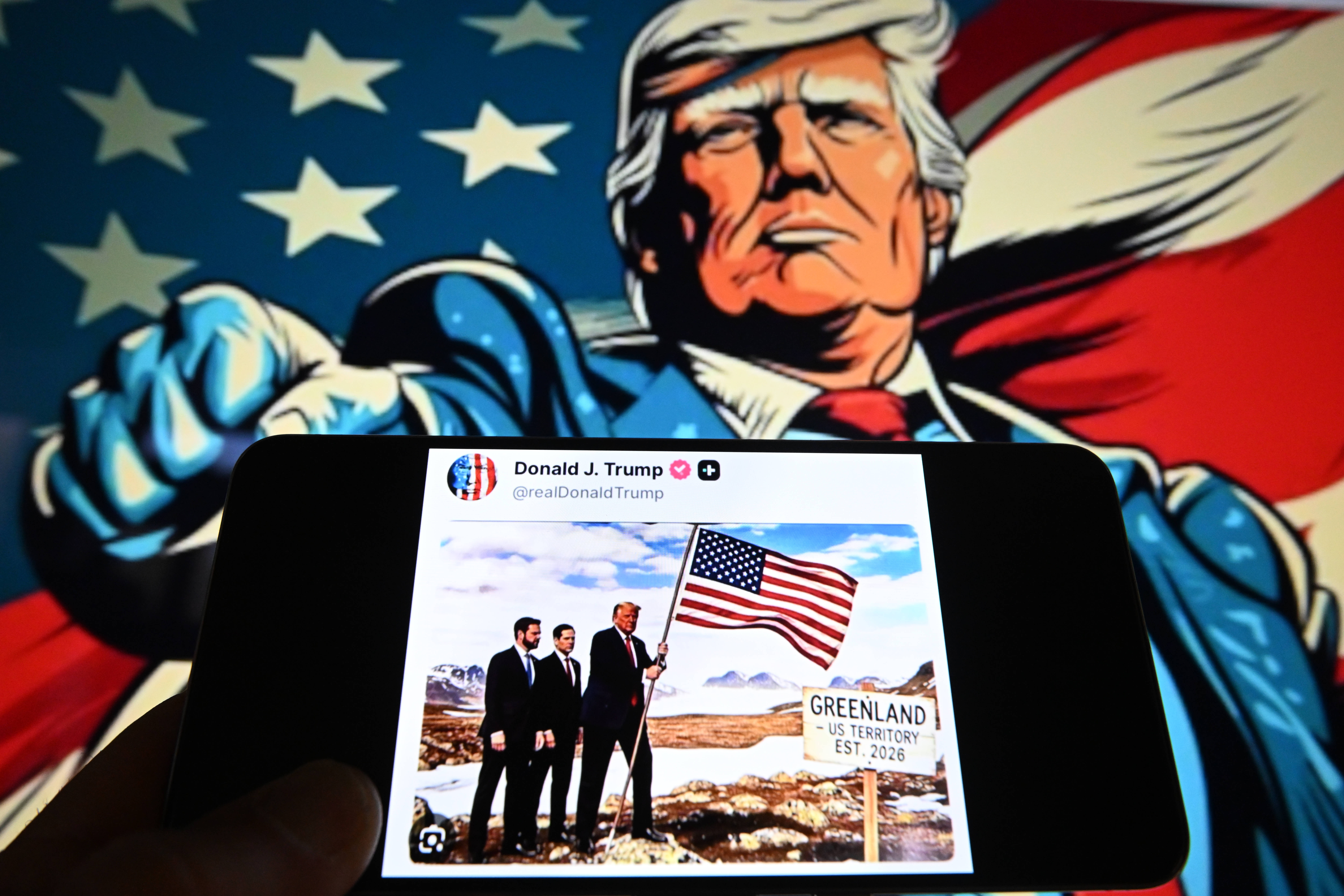 Mida kauem Donald Trump Gröönimaa annekteerimisega ähvardab, seda närvilisemaks Euroopa jalgpalliliidud muutuvad. Foto: Scanpix / Mourad Allili / SIPA