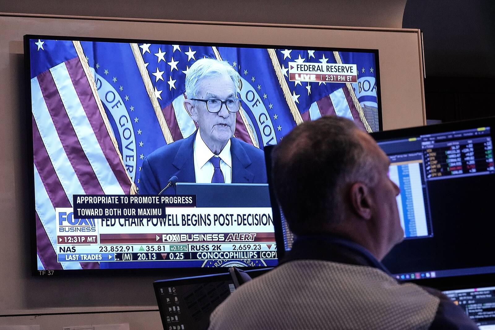 USA keskpanga juht Jerome Powell teatamas, et intressimäärad jäävad samaks.