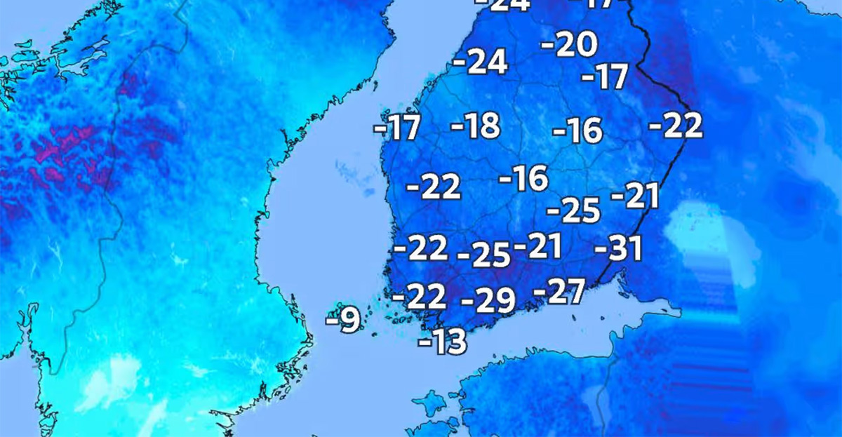 Soome lõunaosas mõõdeti üle 30 kraadi külma - ilm läheb veel külmemaks