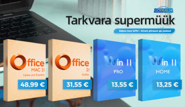 Suur allahindlus Office'i paketile! Klassikaline Office 2021 Pro vaid 31,55 € ja uusim Win 11 Pro 13,55 € eest! Rohkem võtmeid, rohkem säästu!