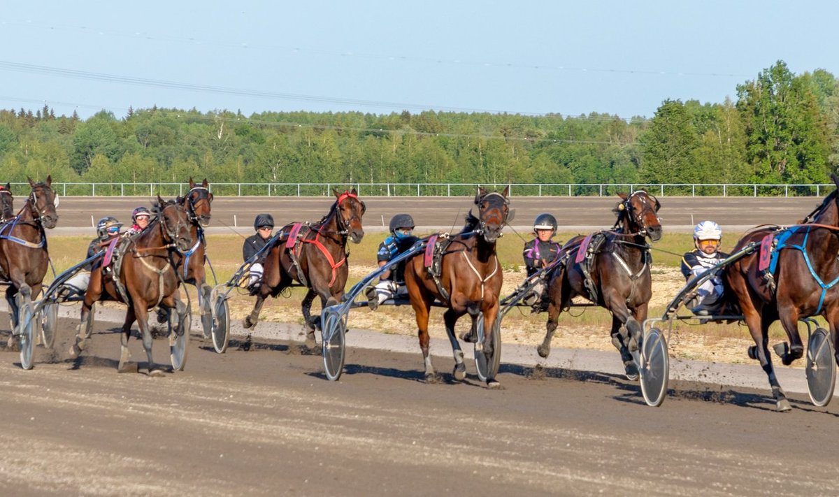 Fotol on võistlus Tuula hipodroomil 2023. aasta 13. juunil. Ükski pildil olev hobune ega sõitja pole teadaolevalt dopingujuhtumiga seotud.