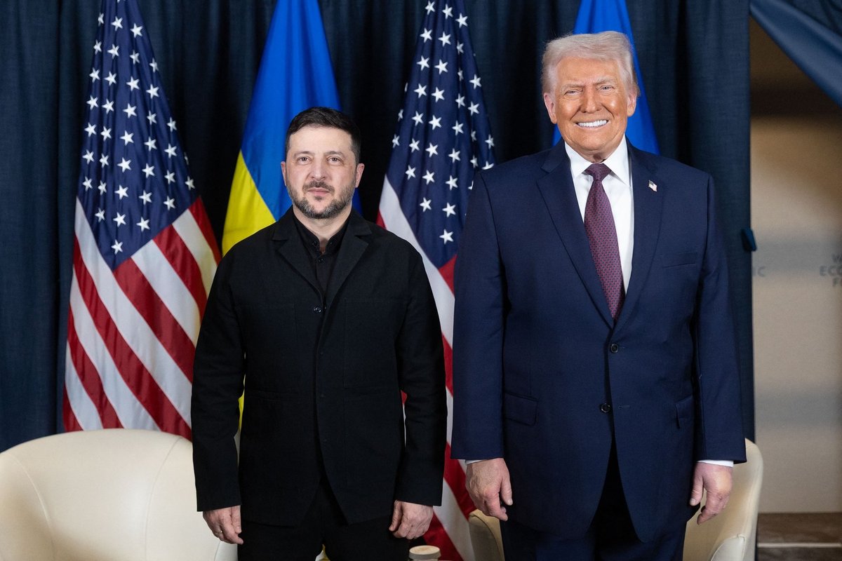 Zelenskõi ja Trump pidasid Davosis kohtumise. Ukraina sõnul olid kõnelused head