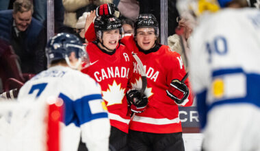 Kanada hokinoored viskasid Soome võrku seitse litrit | Jäähoki