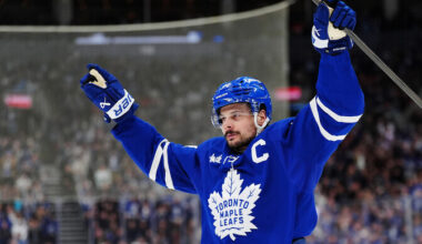 Kübaratriki teinud Matthews jõudis värava kaugusele Maple Leafsi rekordist | Jäähoki