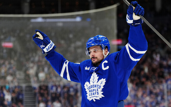 Kübaratriki teinud Matthews jõudis värava kaugusele Maple Leafsi rekordist | Jäähoki