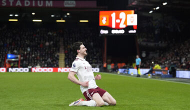 Arsenal kindlustas Rice'i tabamuste toel esikohta | Jalgpall