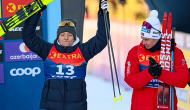 Tour de Ski finišis püüdis pilke Venemaa lipp | Suusatamine