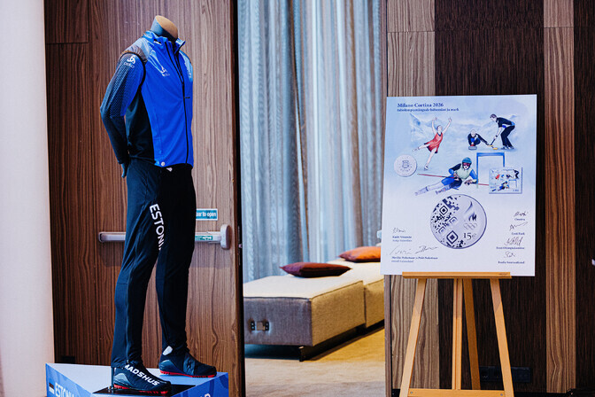 FOTOD | EOK esitles taliolümpia meenemünti ja postmarki | OM2026