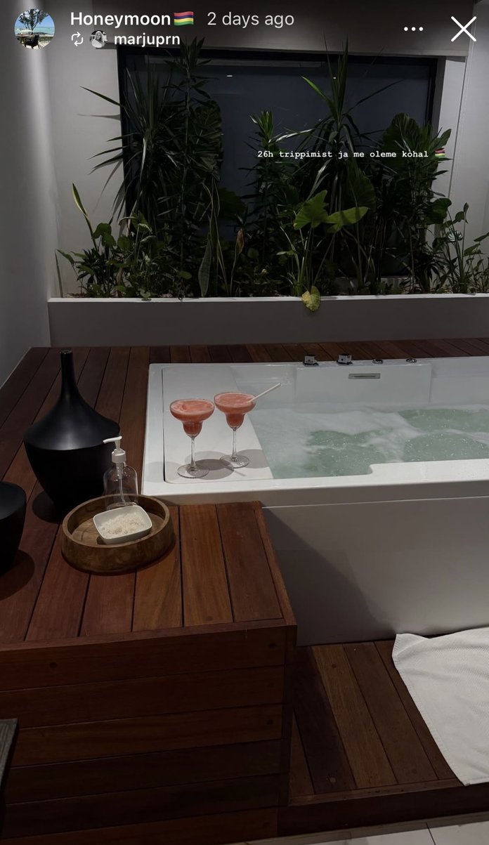 Jaanus ja Marju Koort naudivad mesinädalaid