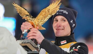 Domen Prevc krooniti kindlalt Nelja hüppemäe turnee võitjaks