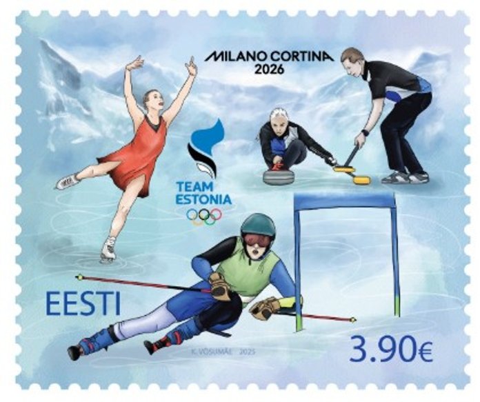 POSTMARK kujutab taliolümpiaalasid.