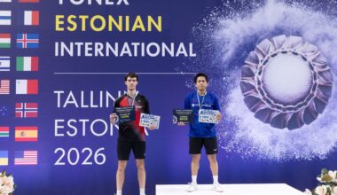 Tallinnas toimunud sulgpalli Euroopa karikaetapi võidud läksid Jaapanisse ja Indiasse