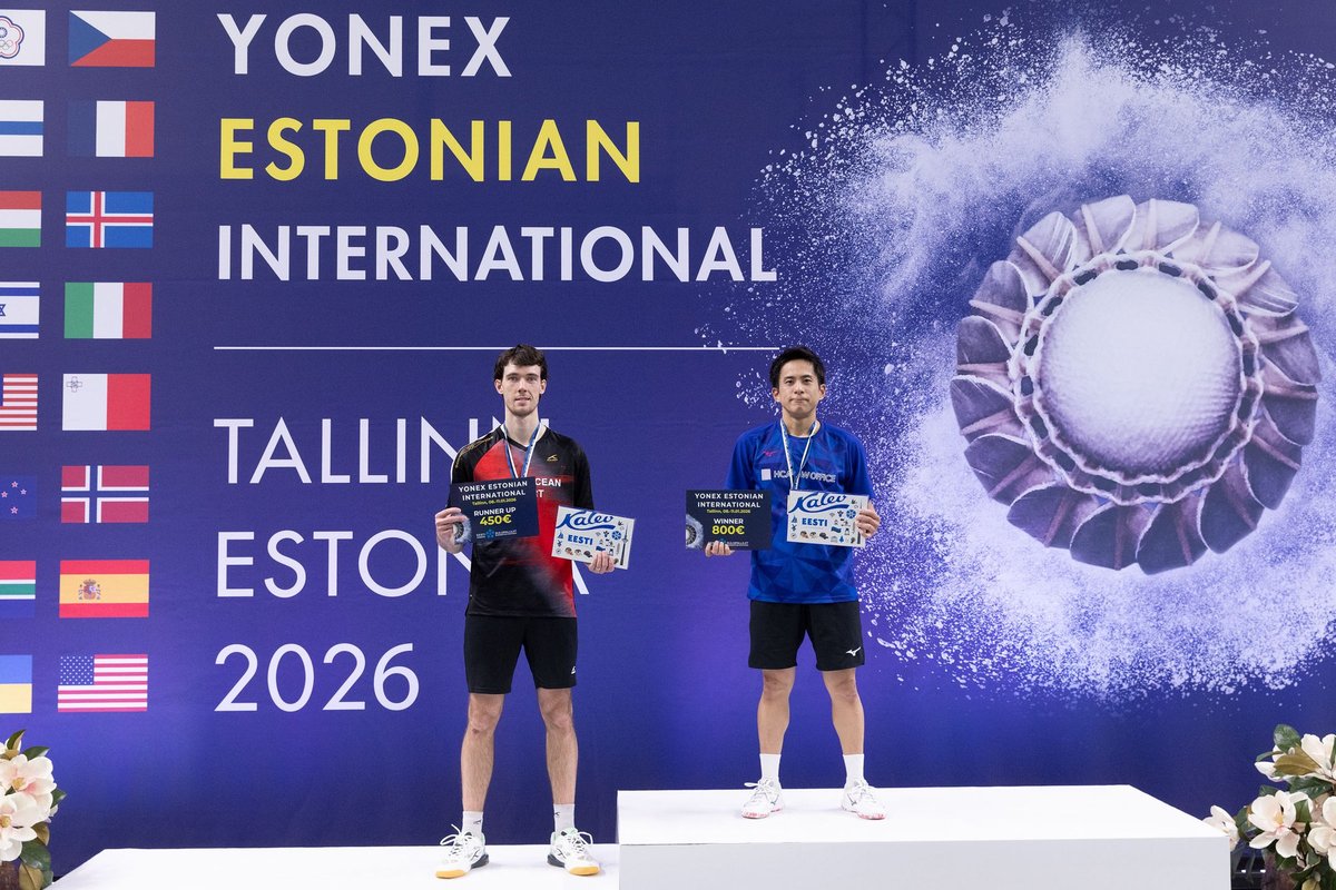 Tallinnas toimunud sulgpalli Euroopa karikaetapi võidud läksid Jaapanisse ja Indiasse