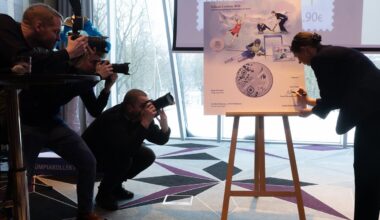 FOTOD | EOK esitles Milano-Cortina taliolümpiale pühendatud meenemünti ja postmarki