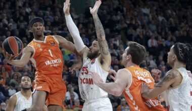 Euroliiga: Monaco alistas võõrsil lähirivaali Valencia, Dubai üllatas Fenerbahcet