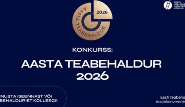 Aasta teabehaldur 2026: tunnustame neid, kes hoiavad organisatsioone koos