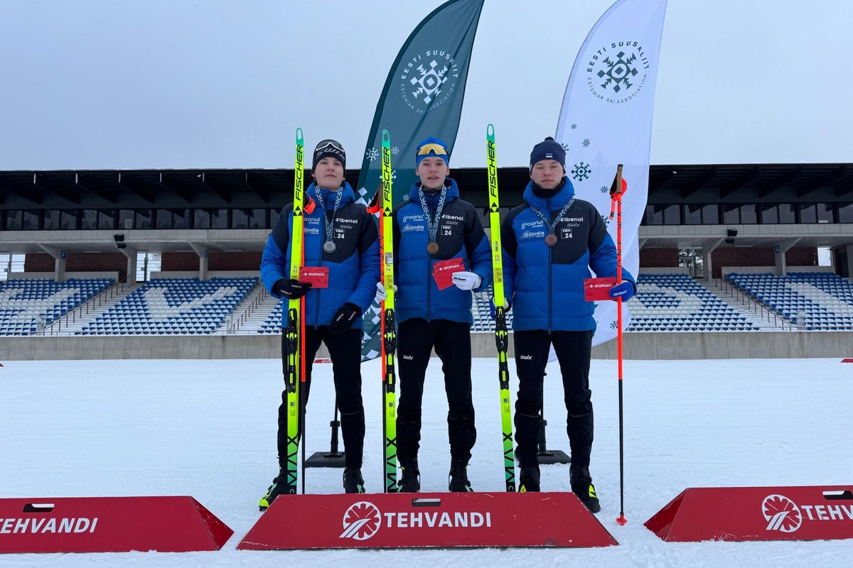 Noored kahevõistlejad ja suusahüppajad testisid MK-etapi eel Tehvandi olusid