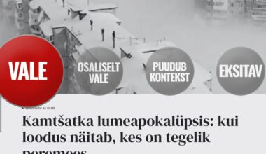 FAKTIKONTROLL | Kas Kamtšatka lumesajust levivad videod on päris? Ei, tegemist on tehisintellekti loodud sisuga