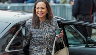 Venezuela opositsiooniliider Machado esines ülistuskõnega Trumpi aadressil