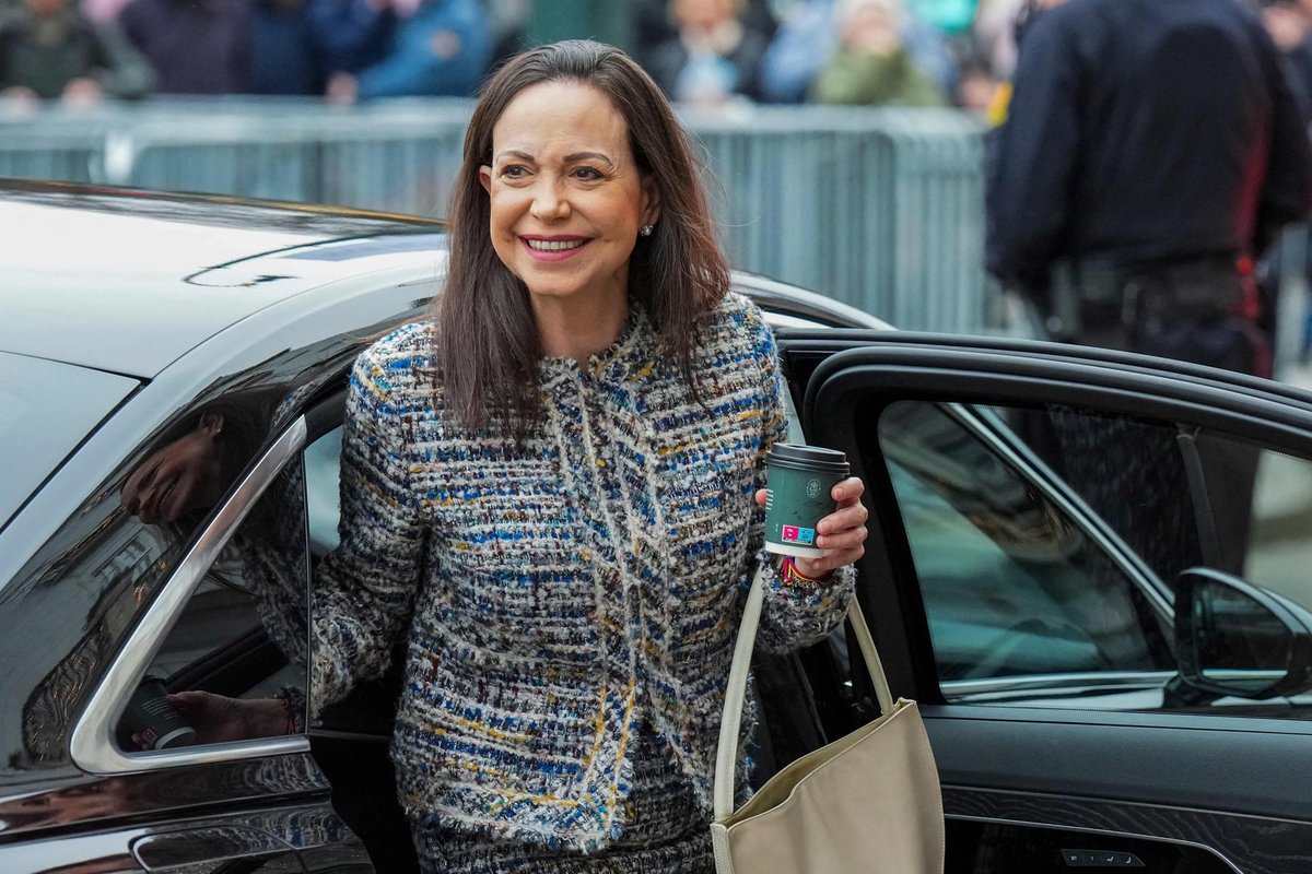 Venezuela opositsiooniliider Machado esines ülistuskõnega Trumpi aadressil