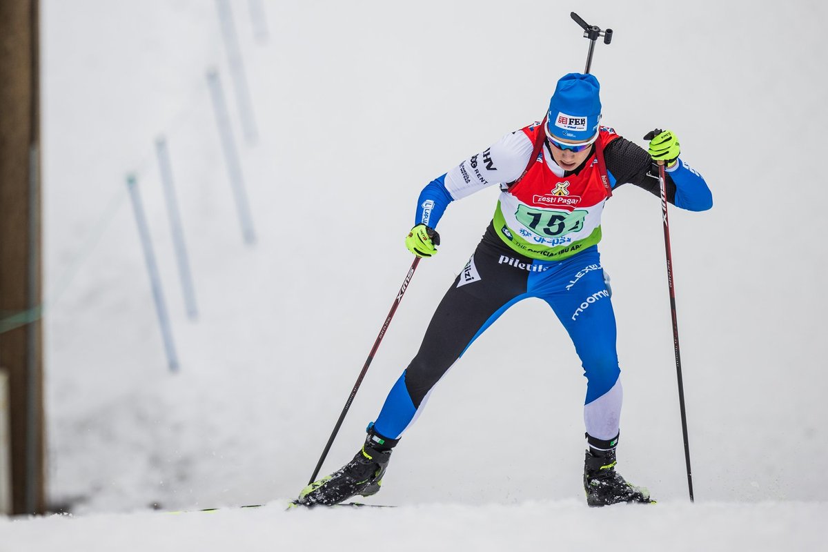 Laskesuusataja Frederik Välbe murdis juunioride IBU karikaetapil poodiumile